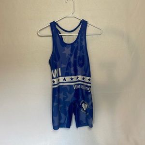 Wisconsin Blue Freestyle Singlet